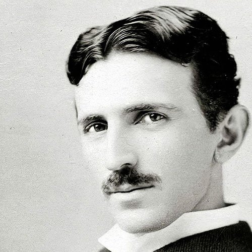 Portrait von Nikola Tesla